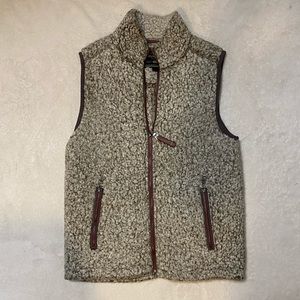 True Grit Frosty Tipped Double Up Vest in Brown